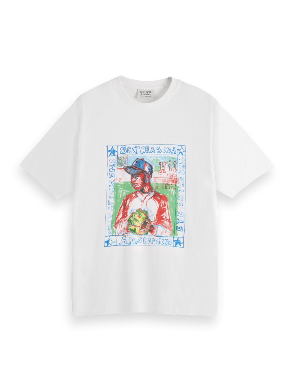 Baseball Artwork Relaxed Fit T-Shirt