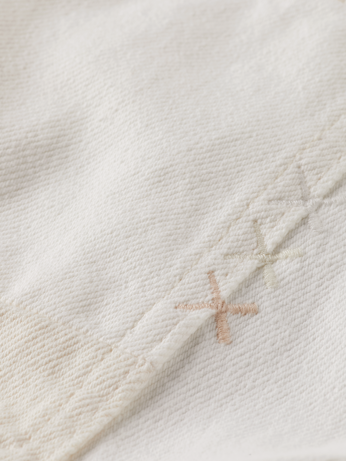 The Daze Loose Fit Cargo Jeans | Faded White