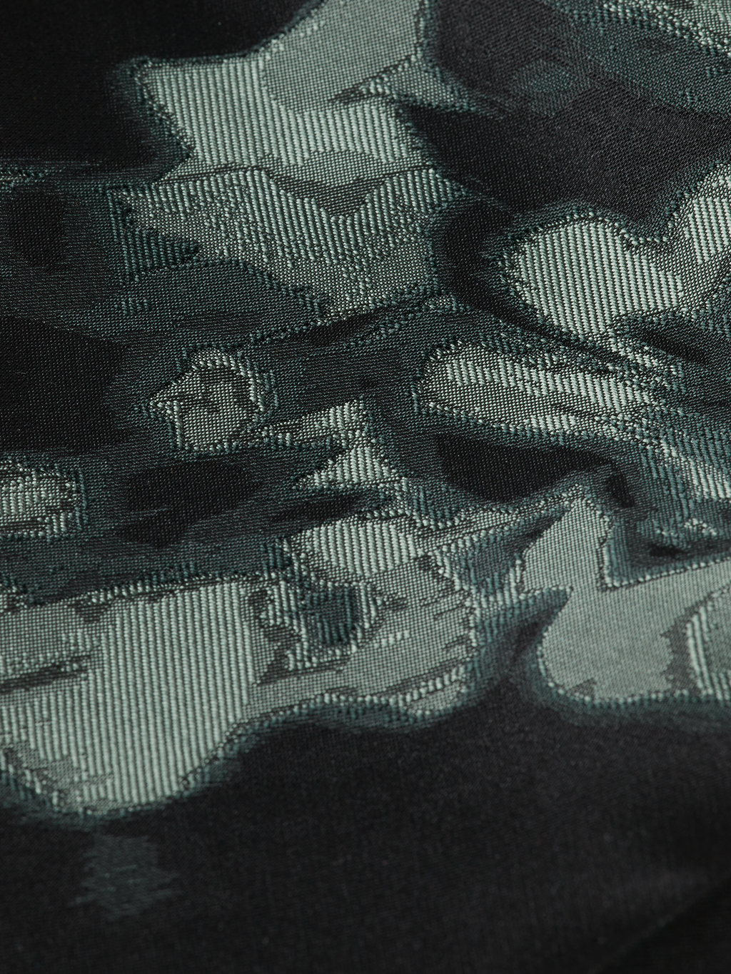 Ripple Floral Jacquard Straight Leg Pant