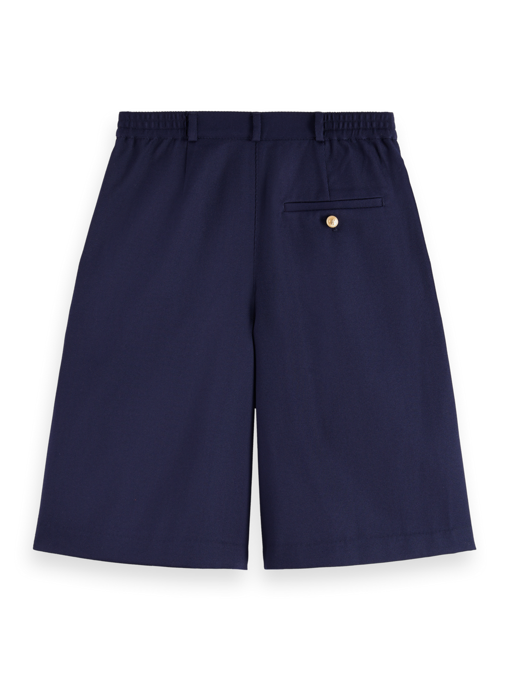 Gabardine Twill Pleated Short