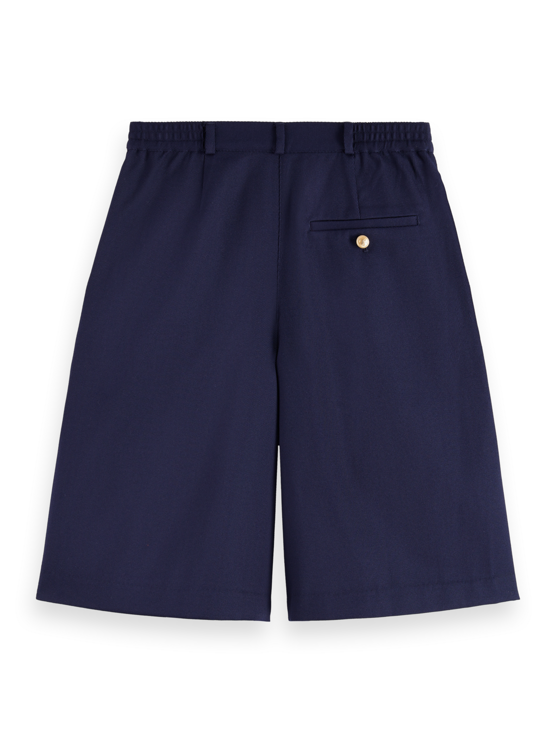 Gabardine Twill Pleated Short