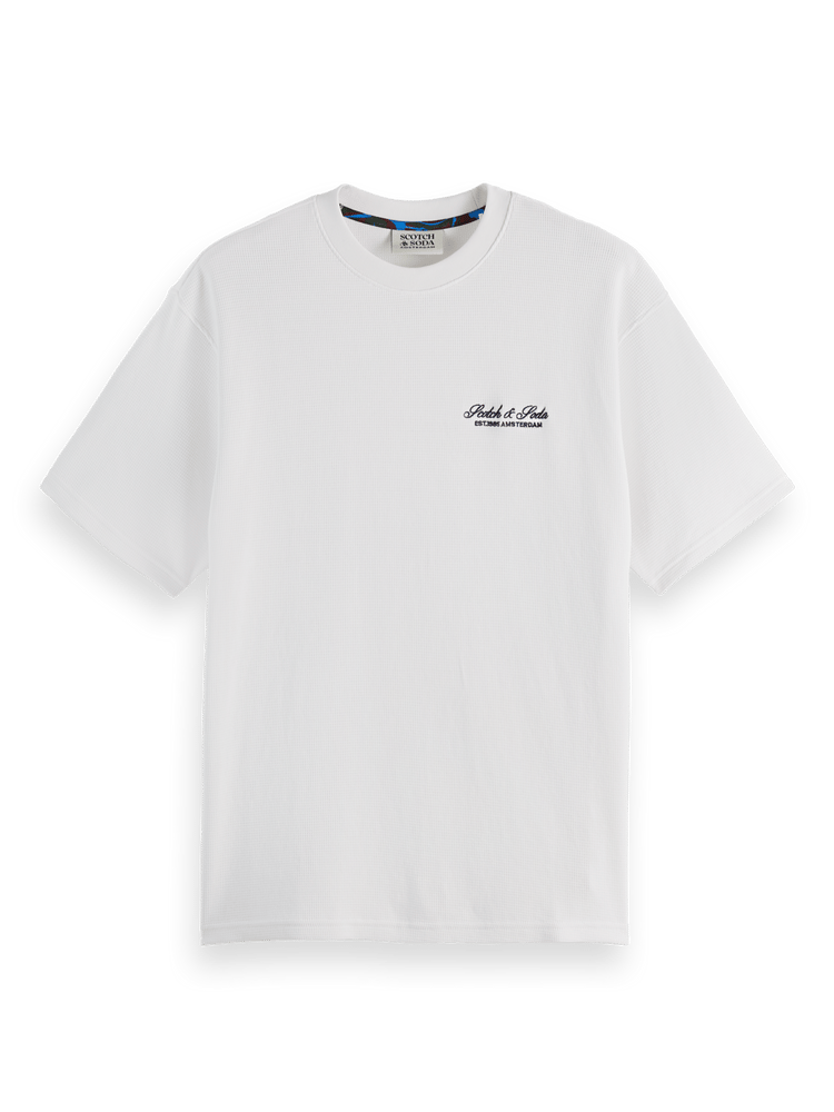 Relaxed Fit Waffle Logo T-Shirt