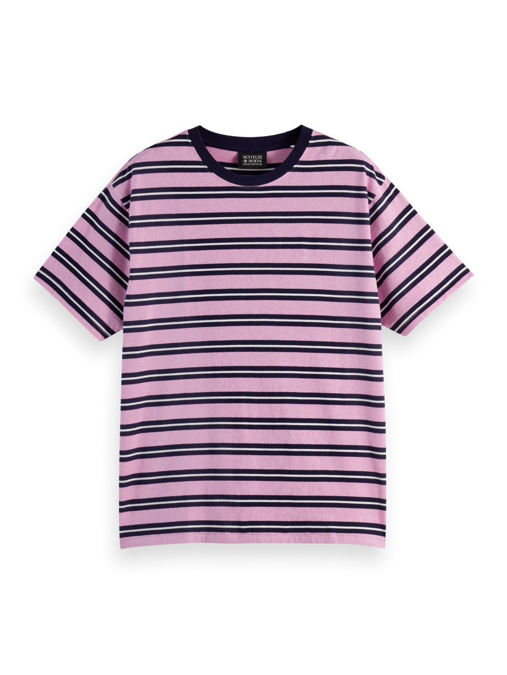 Yarn-Dyed Relaxed Fit Stripe T-Shirt
