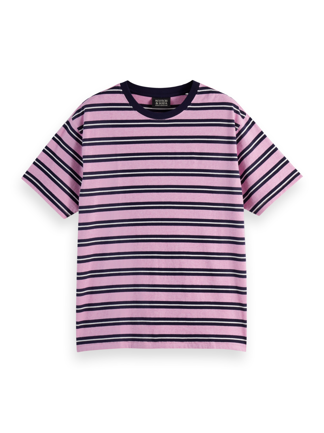 Yarn-Dyed Relaxed Fit Stripe T-Shirt