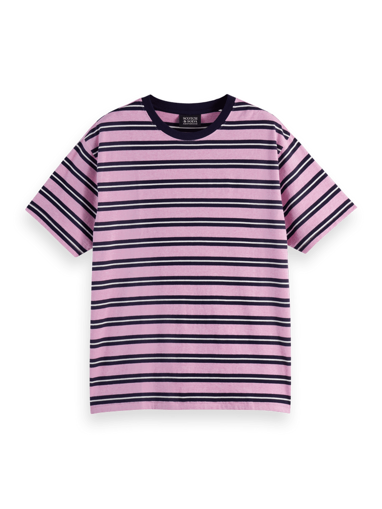 Yarn-Dyed Relaxed Fit Stripe T-Shirt