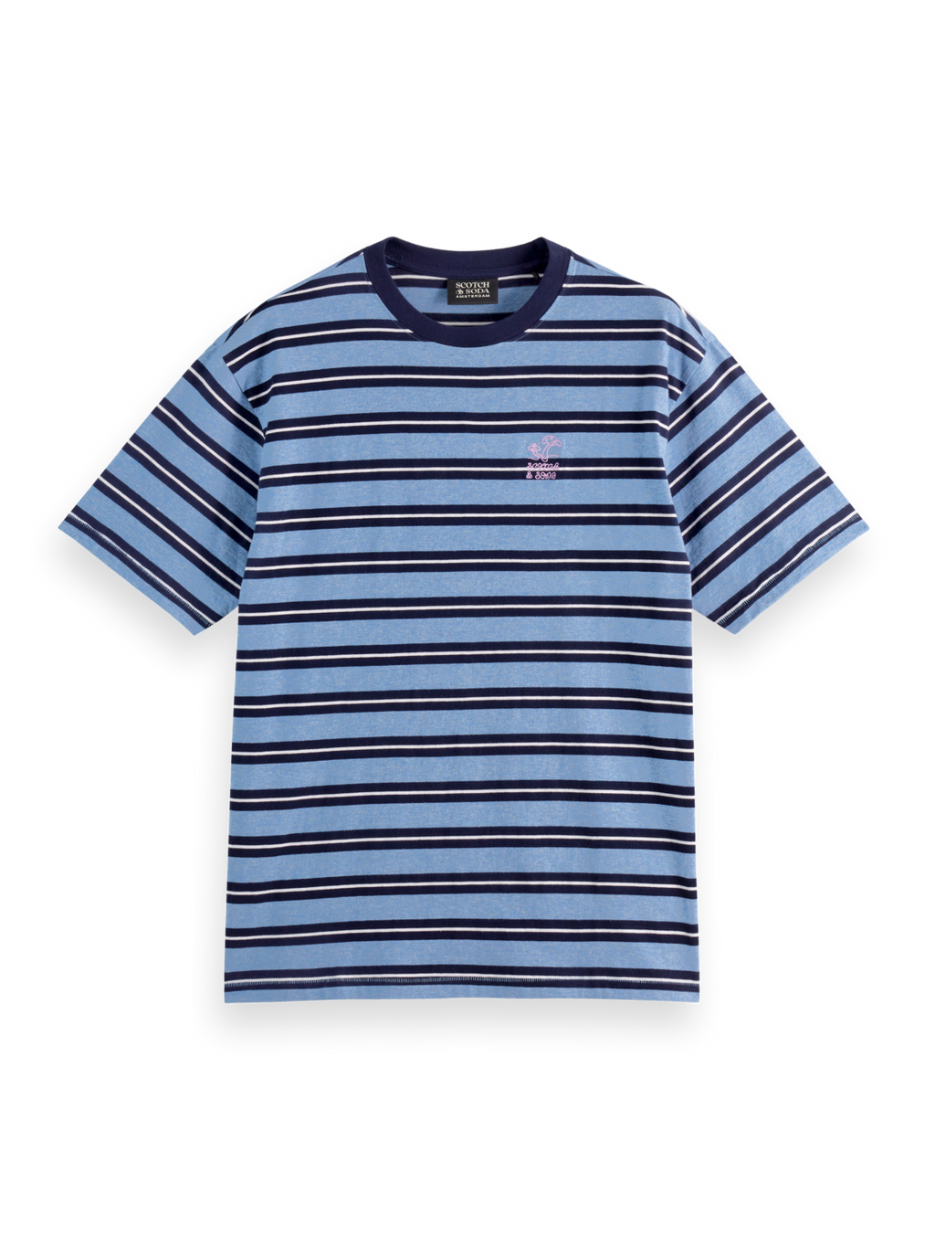 Yarn-Dyed Relaxed Fit Stripe T-Shirt