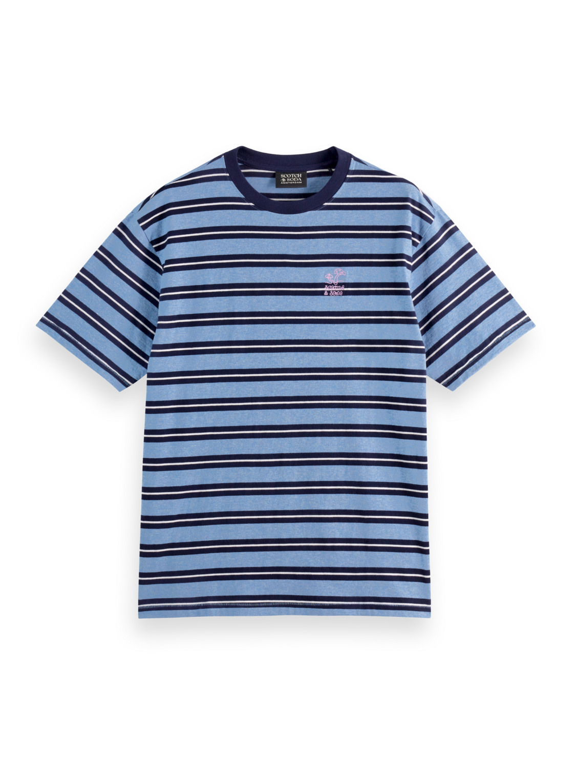 Yarn-Dyed Relaxed Fit Stripe T-Shirt