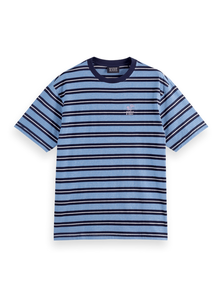 Yarn-Dyed Relaxed Fit Stripe T-Shirt