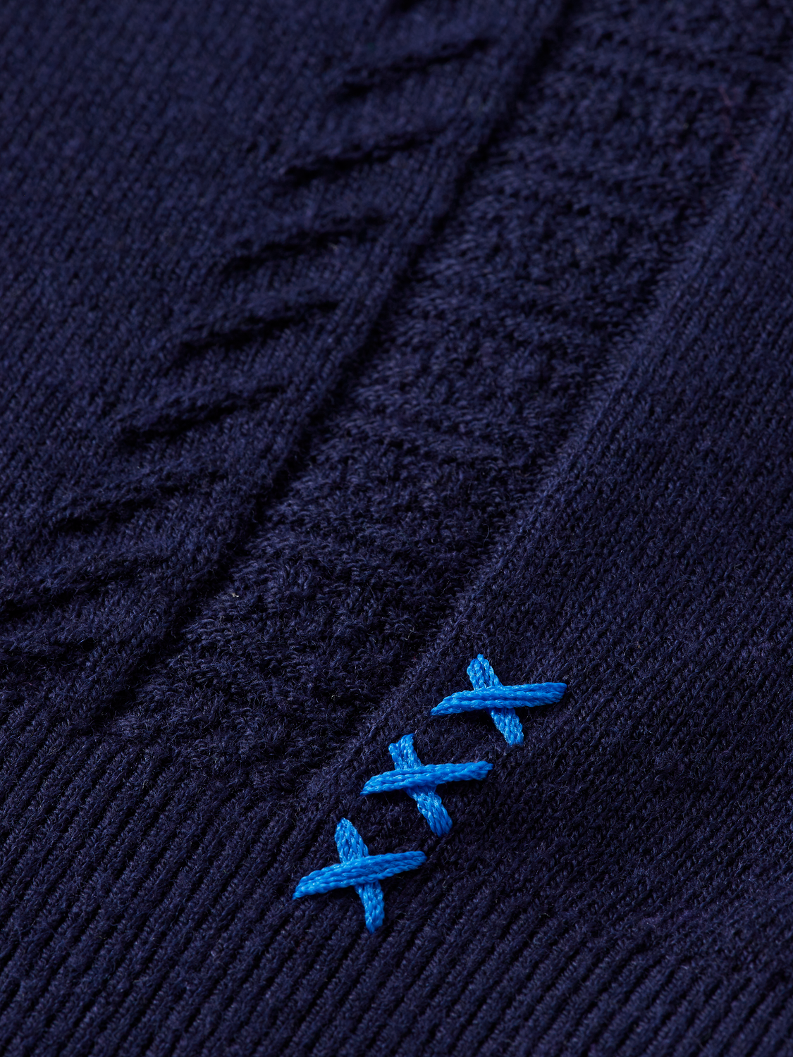 V-Neck Relaxed Fit Knit Polo