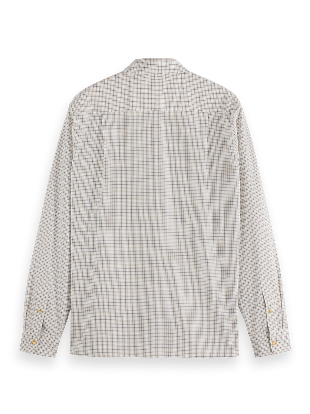 Relaxed Fit Yarn-Dyed Micro-Check Shirt