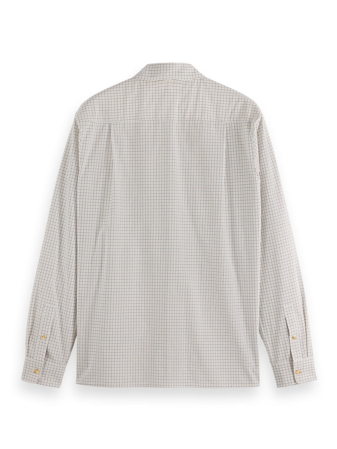 Relaxed Fit Yarn-Dyed Micro-Check Shirt