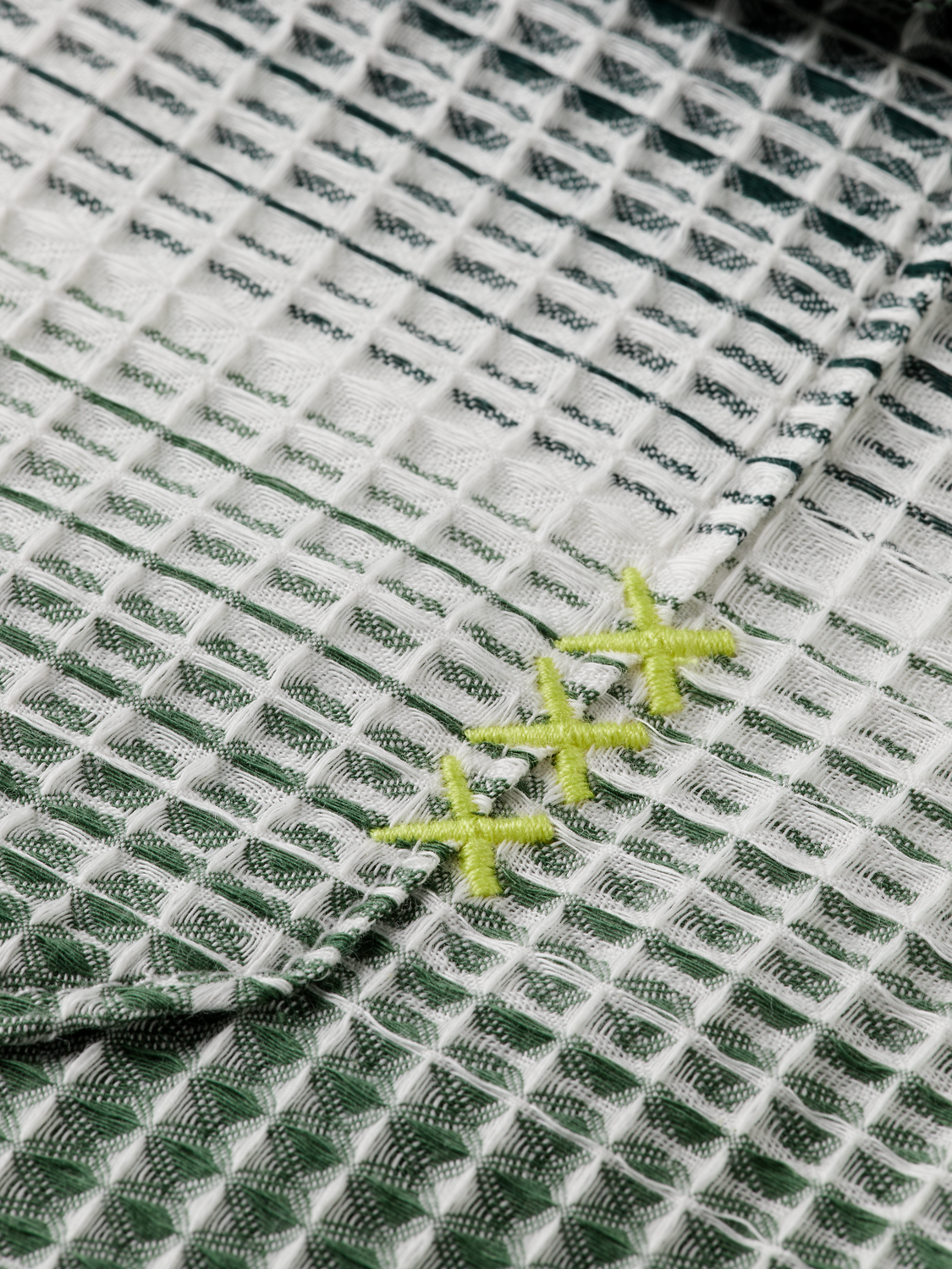 Relaxed Fit Stripe Waffle Shirt