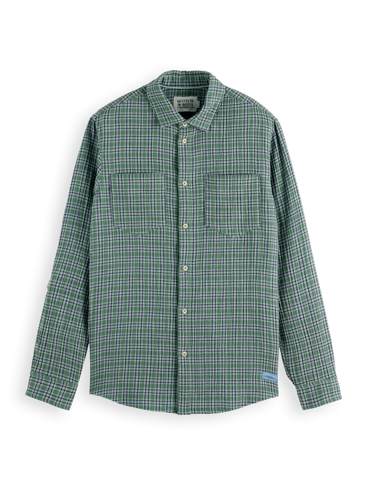 Regular Fit Double Face Check Shirt