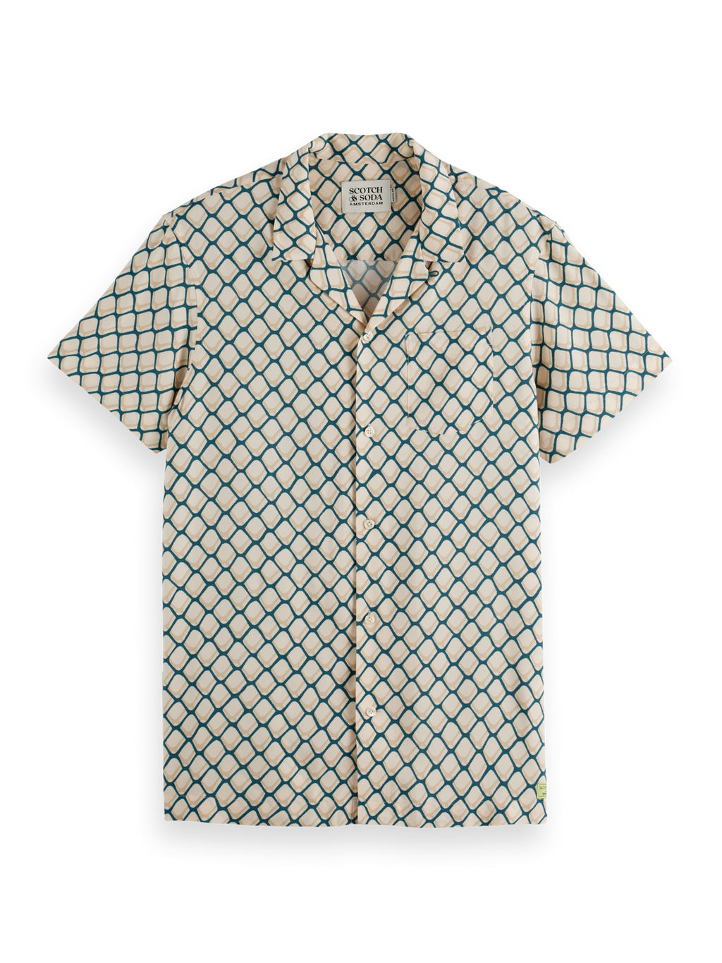 Tennis Print Regular Fit Short Sleeve Shirt