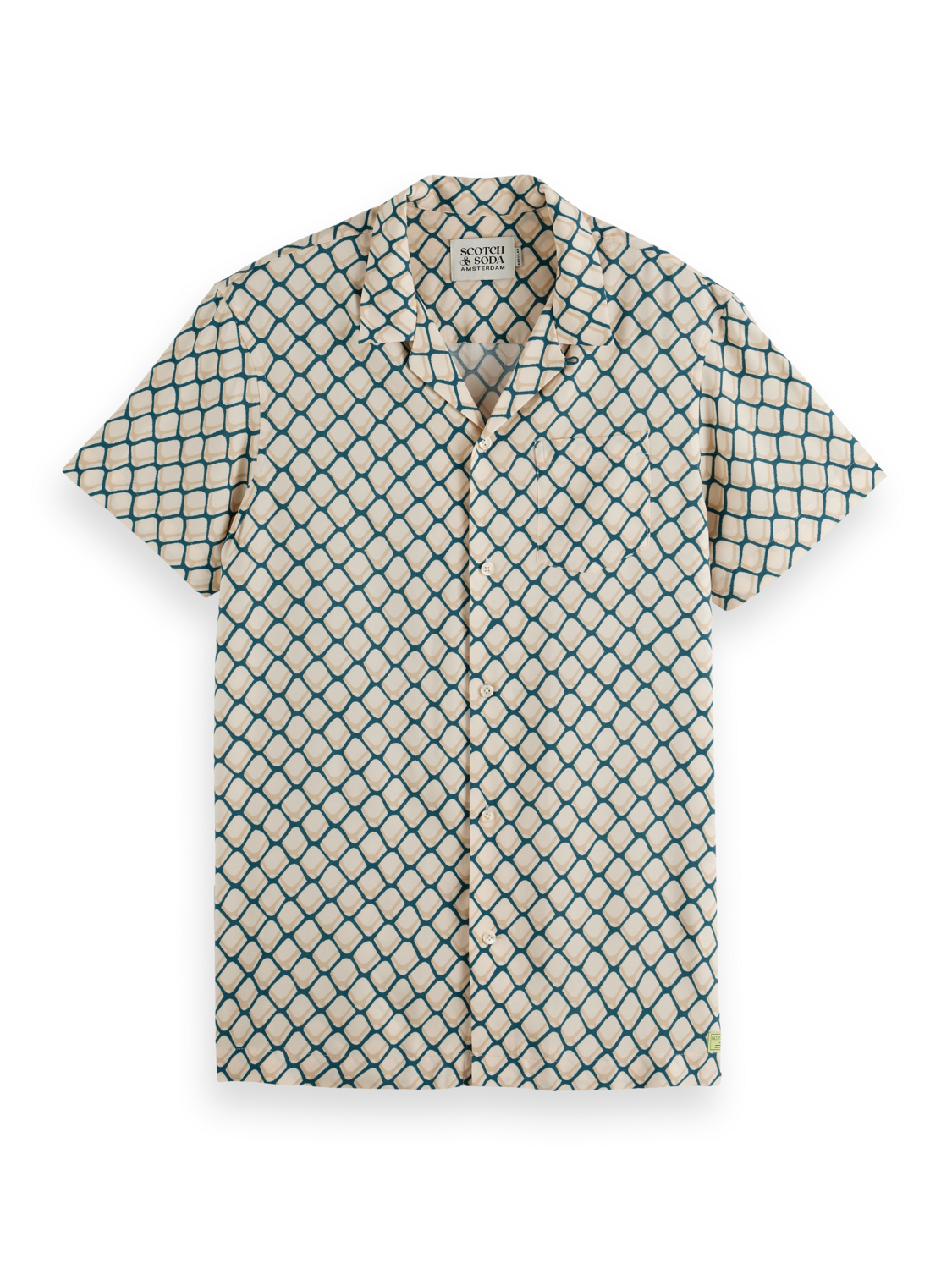 Tennis Print Regular Fit Short Sleeve Shirt