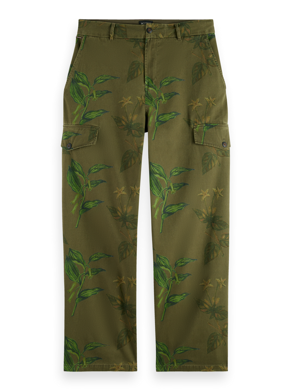 Daze Structured Printed Wide Fit Cargo Pant