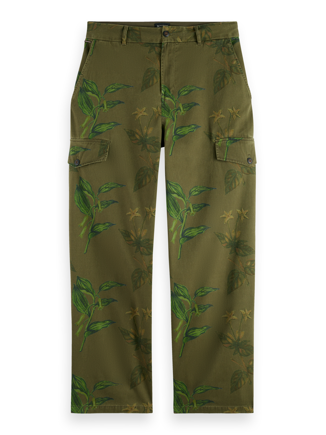 Daze Structured Printed Wide Fit Cargo Pant