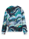 Loose Fit Abstract Print Sweatshirt