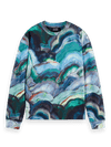 Loose Fit Abstract Print Sweatshirt