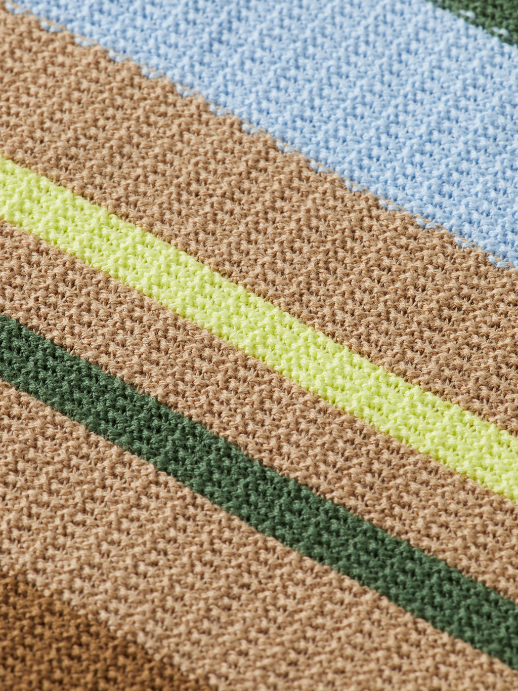 Structured Knit Striped Polo