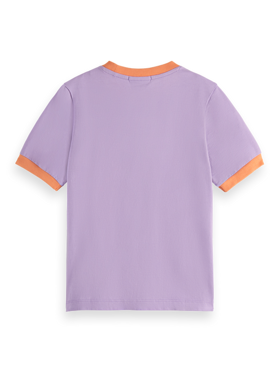 Girls' Regular-Fit Printed Ringer T-Shirt