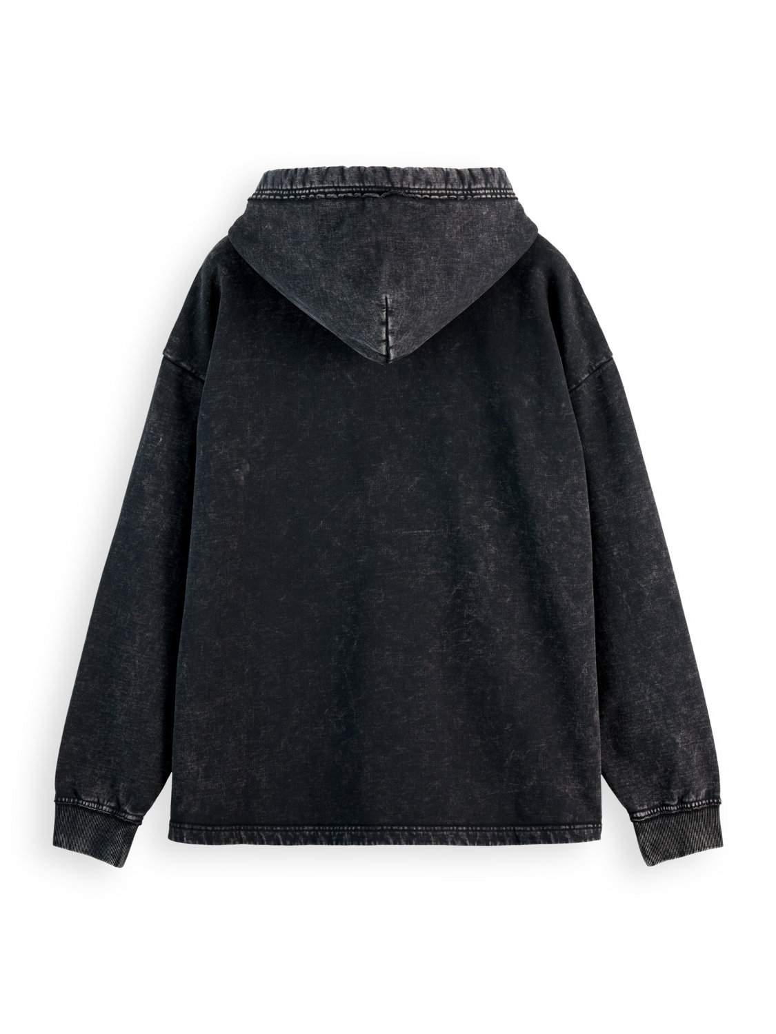 Washed Artwork Loose Fit Hoodie