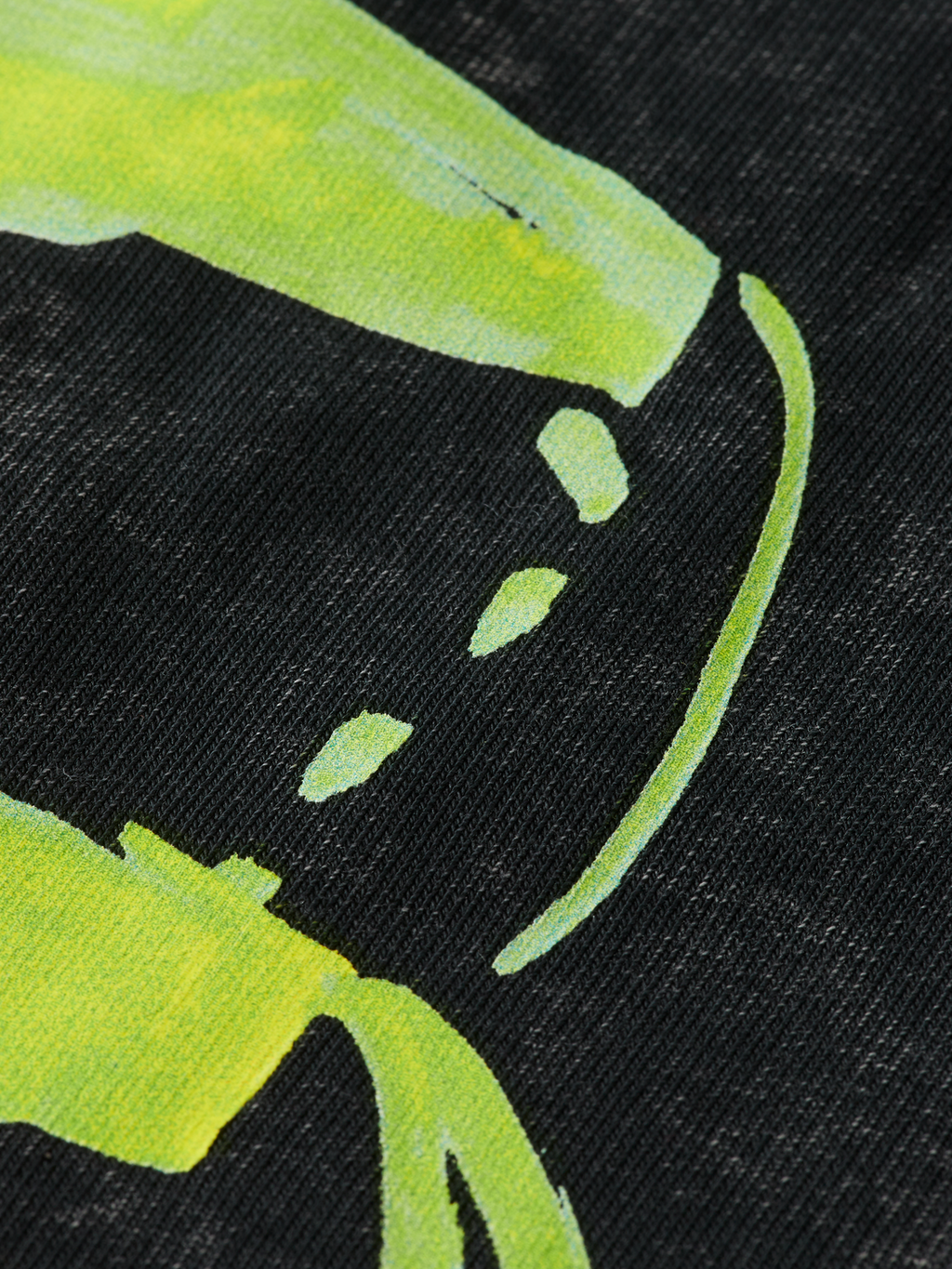 Washed Artwork Loose Fit Hoodie