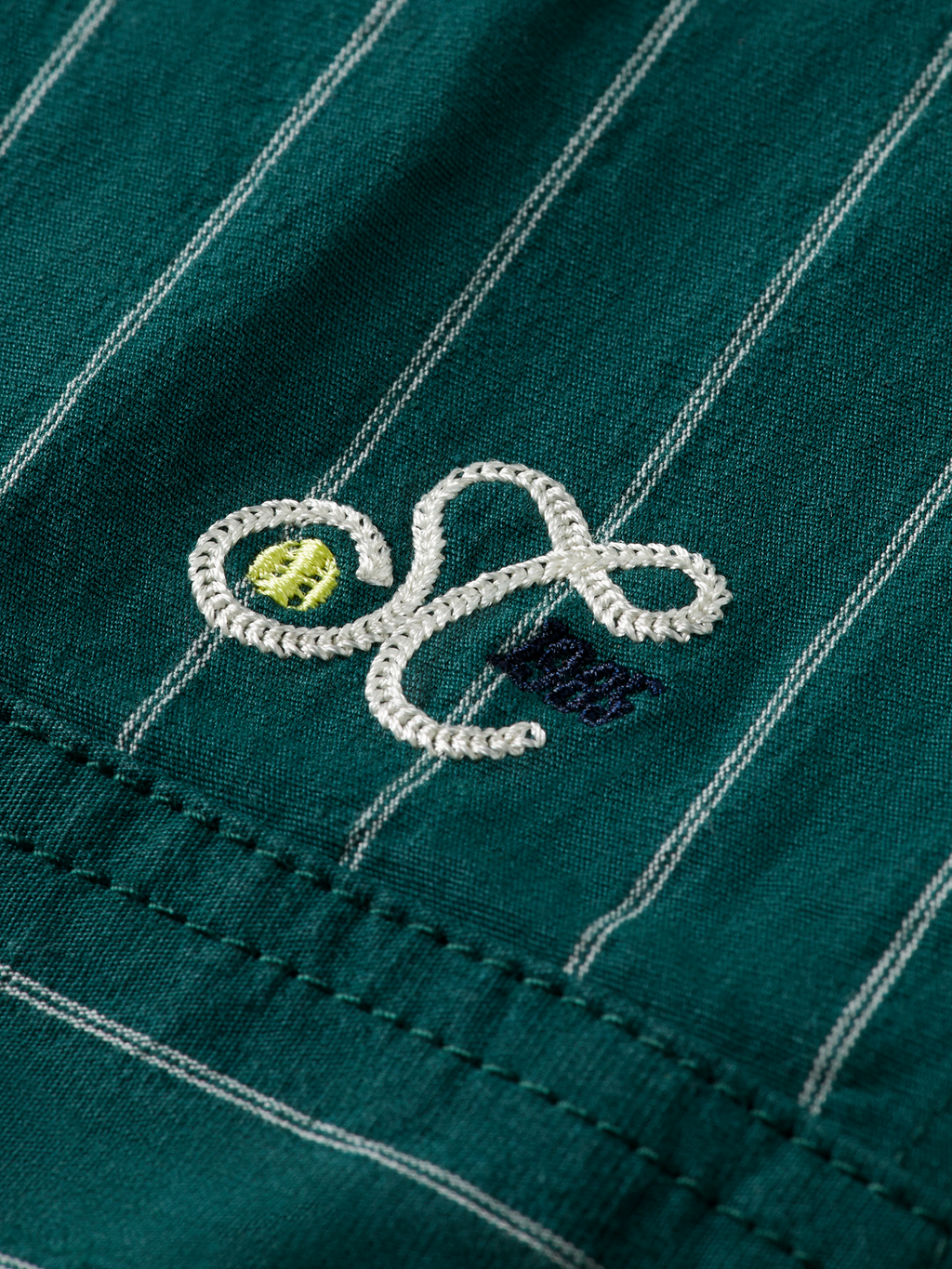 Pinstriped Cotton-Blend Button Up Jacket