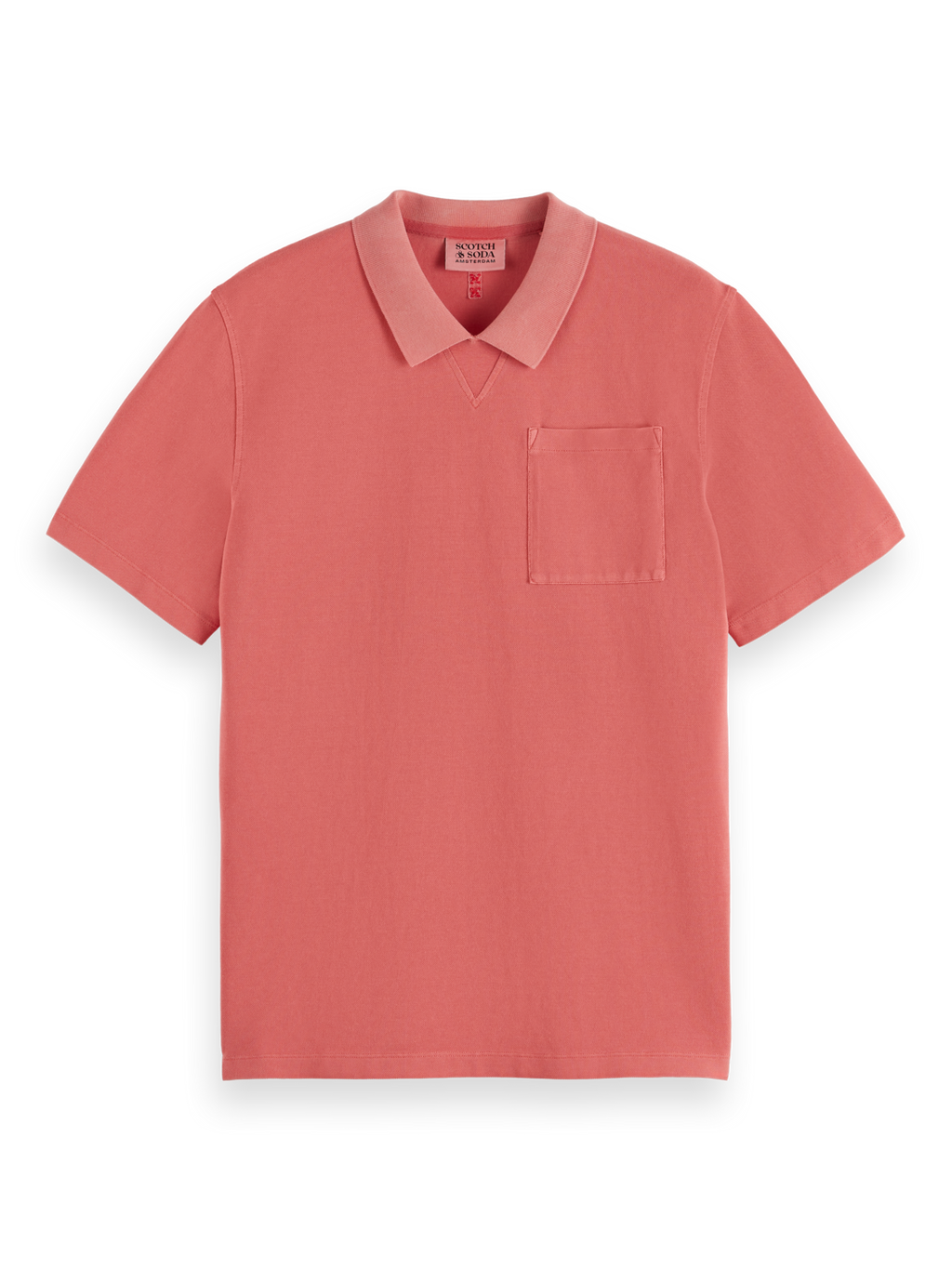 Garment Dye Pique Chest Pocket Polo
