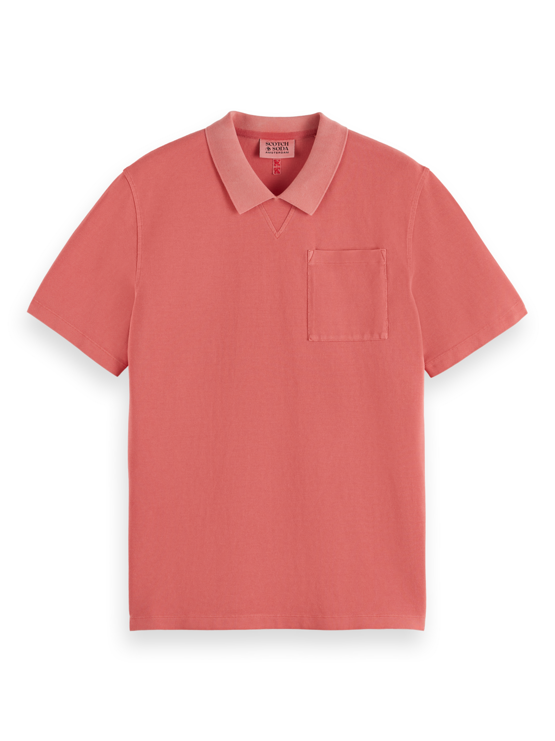 Garment Dye Pique Chest Pocket Polo