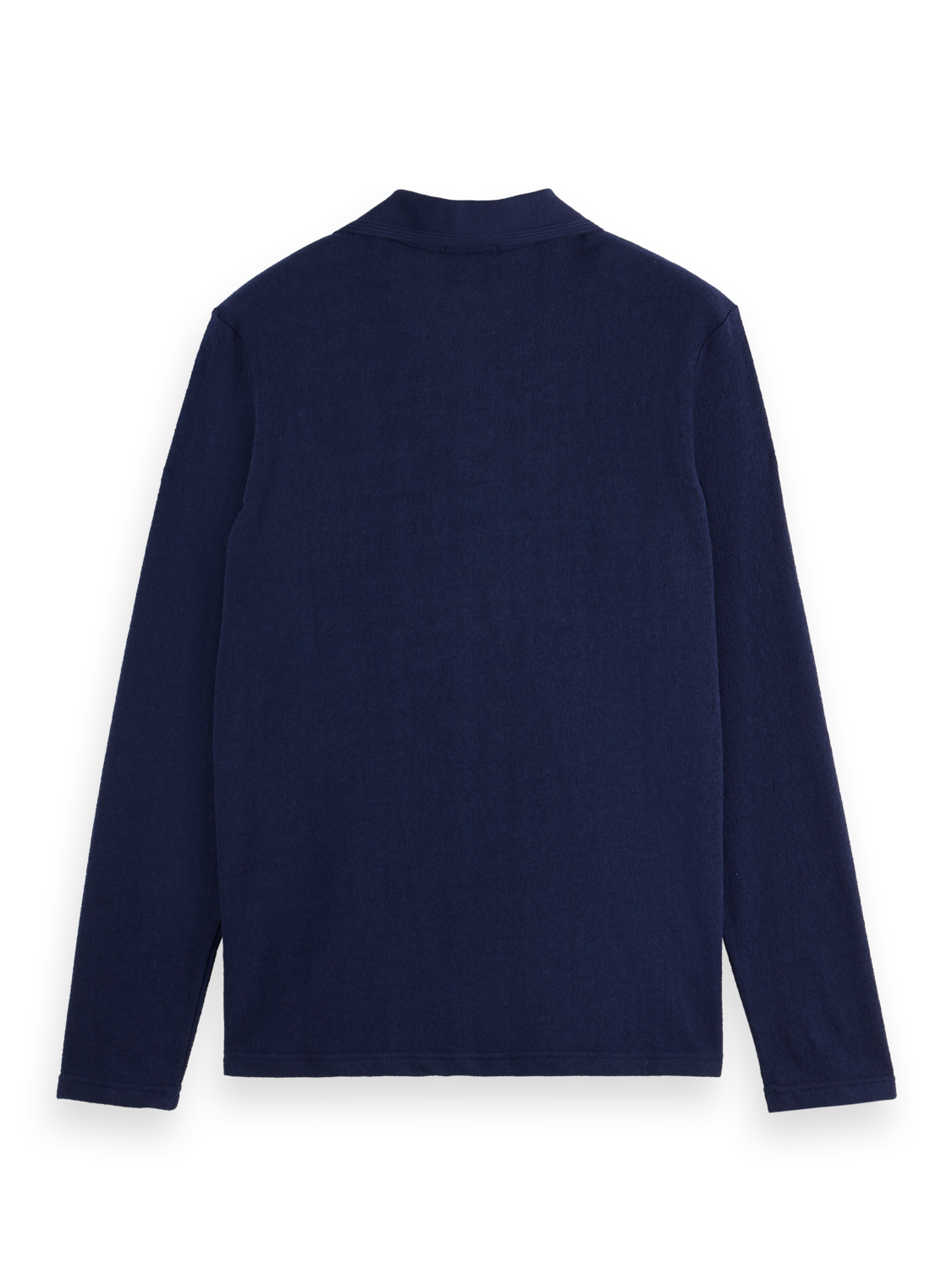 Relaxed Fit Front Pocket Long Sleeve Polo