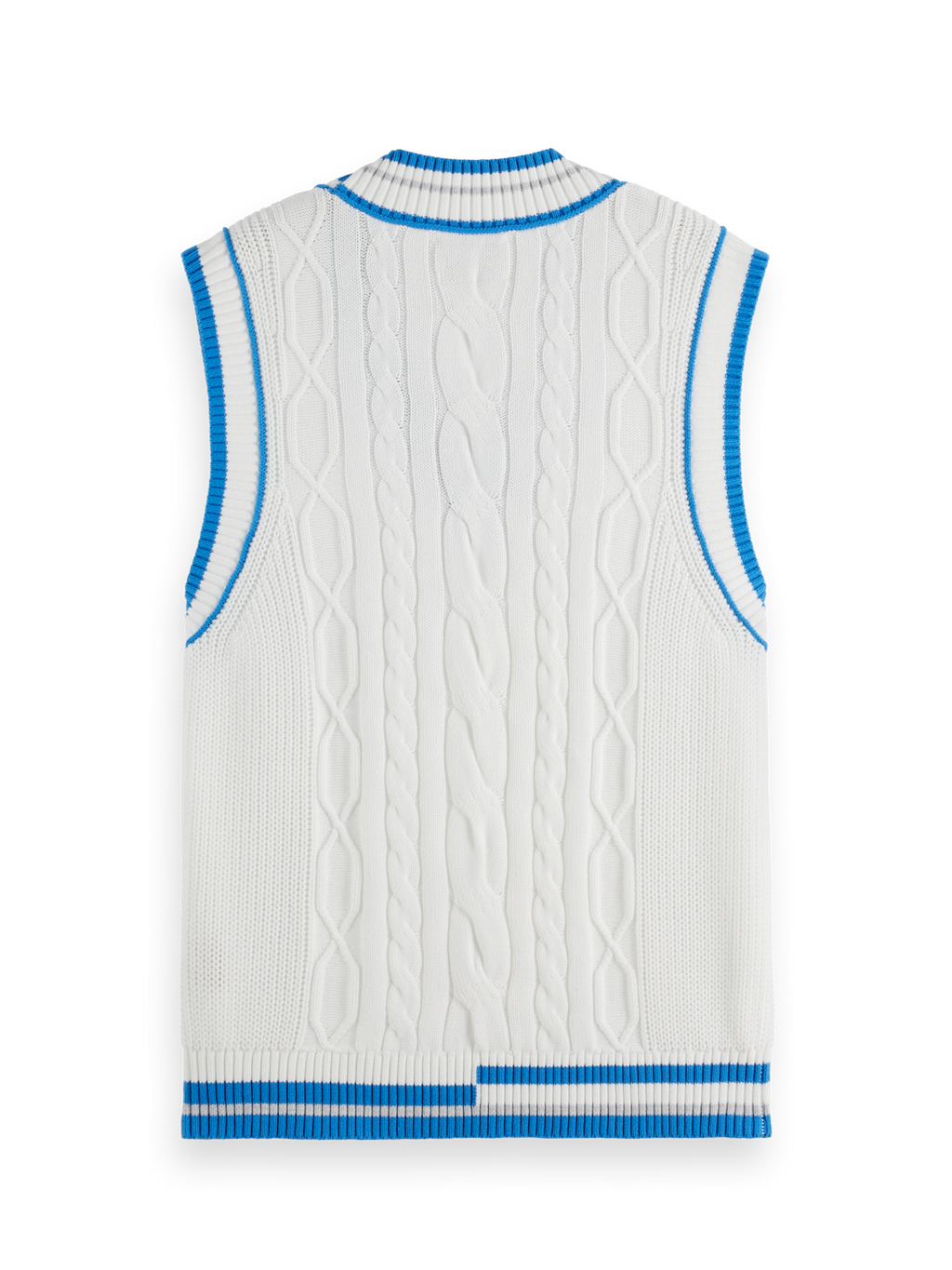 Cable Knit V-Neck Vest