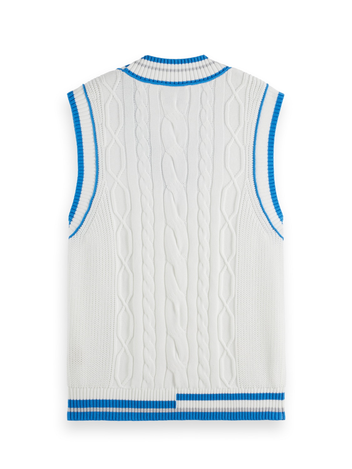 Cable Knit V-Neck Vest