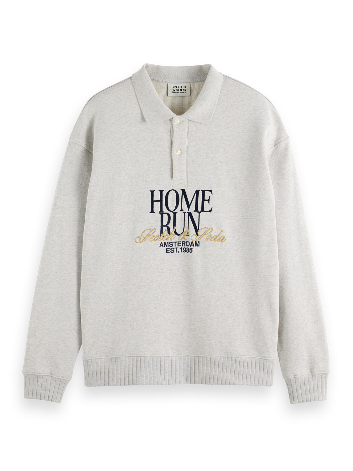 Relaxed Fit Polo Sweatshirt