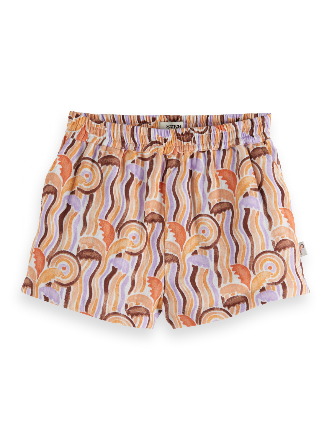 Girls' Crinkle Cotton Printed Short