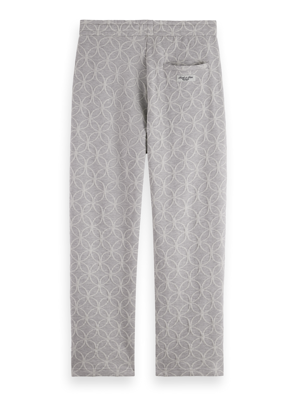Jacquard Terry Relaxed Straight Fit Sweatpant