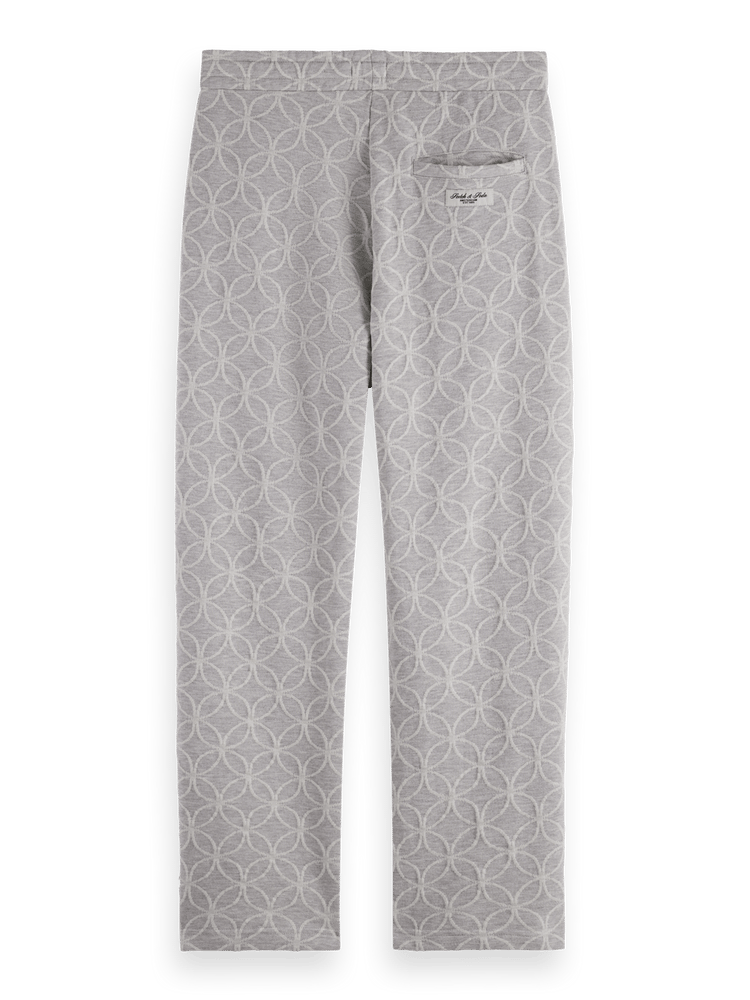 Jacquard Terry Relaxed Straight Fit Sweatpant