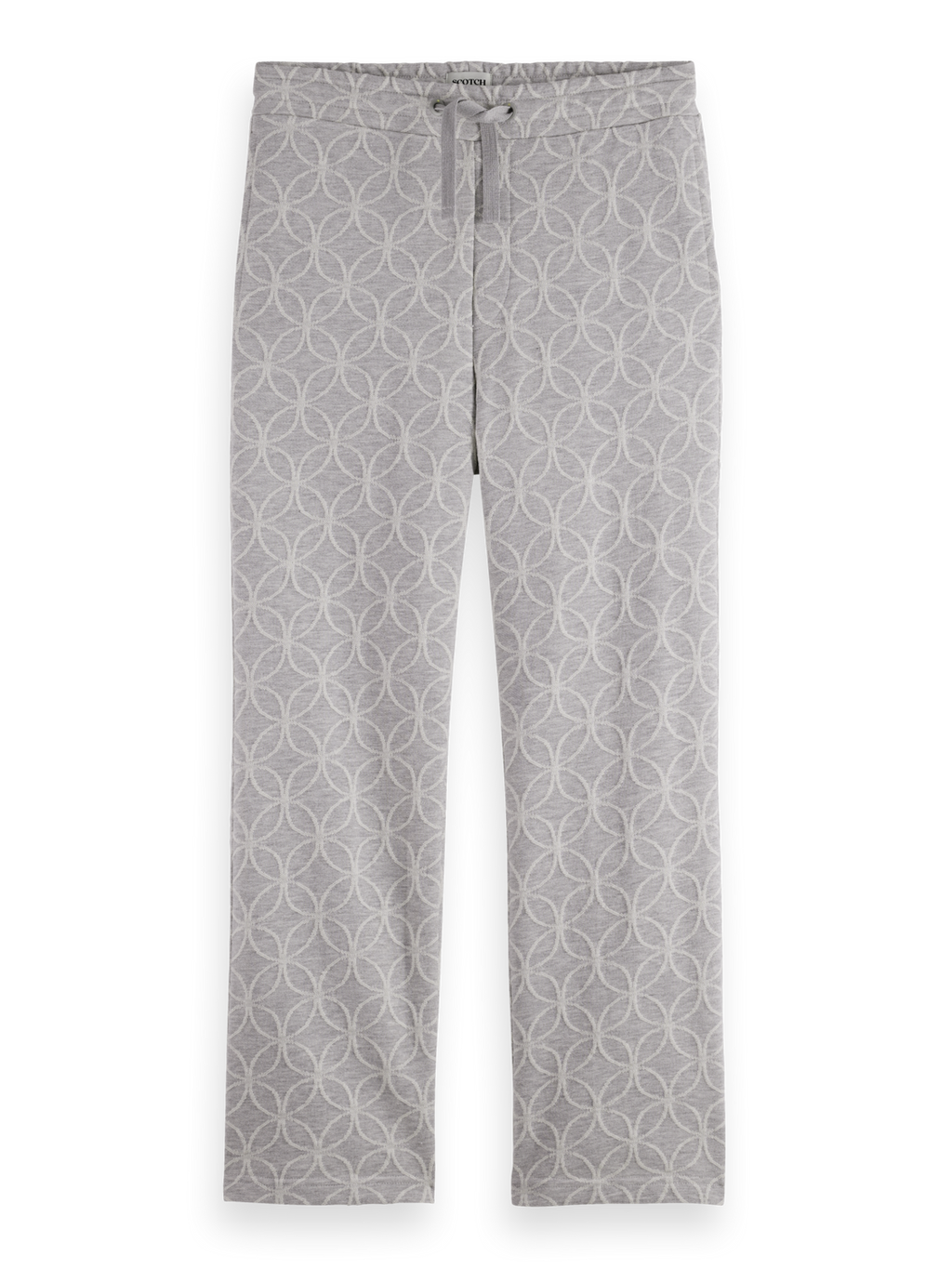 Jacquard Terry Relaxed Straight Fit Sweatpant