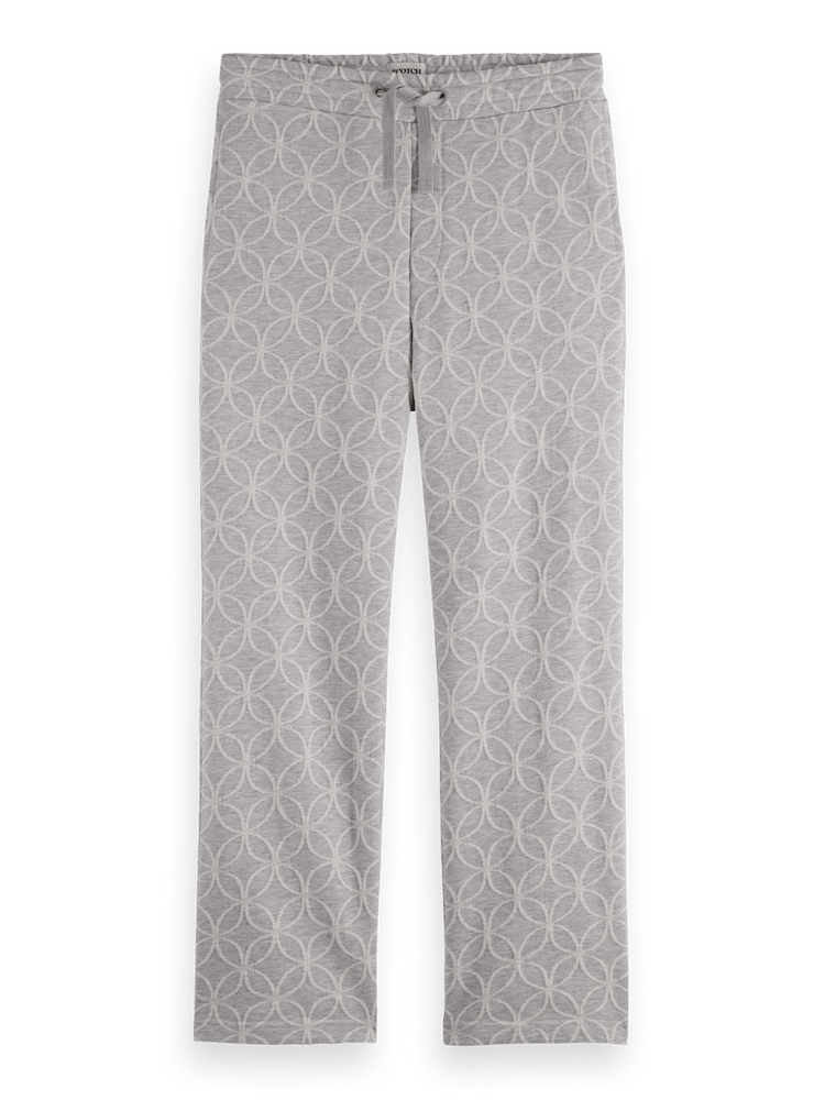 Jacquard Terry Relaxed Straight Fit Sweatpant