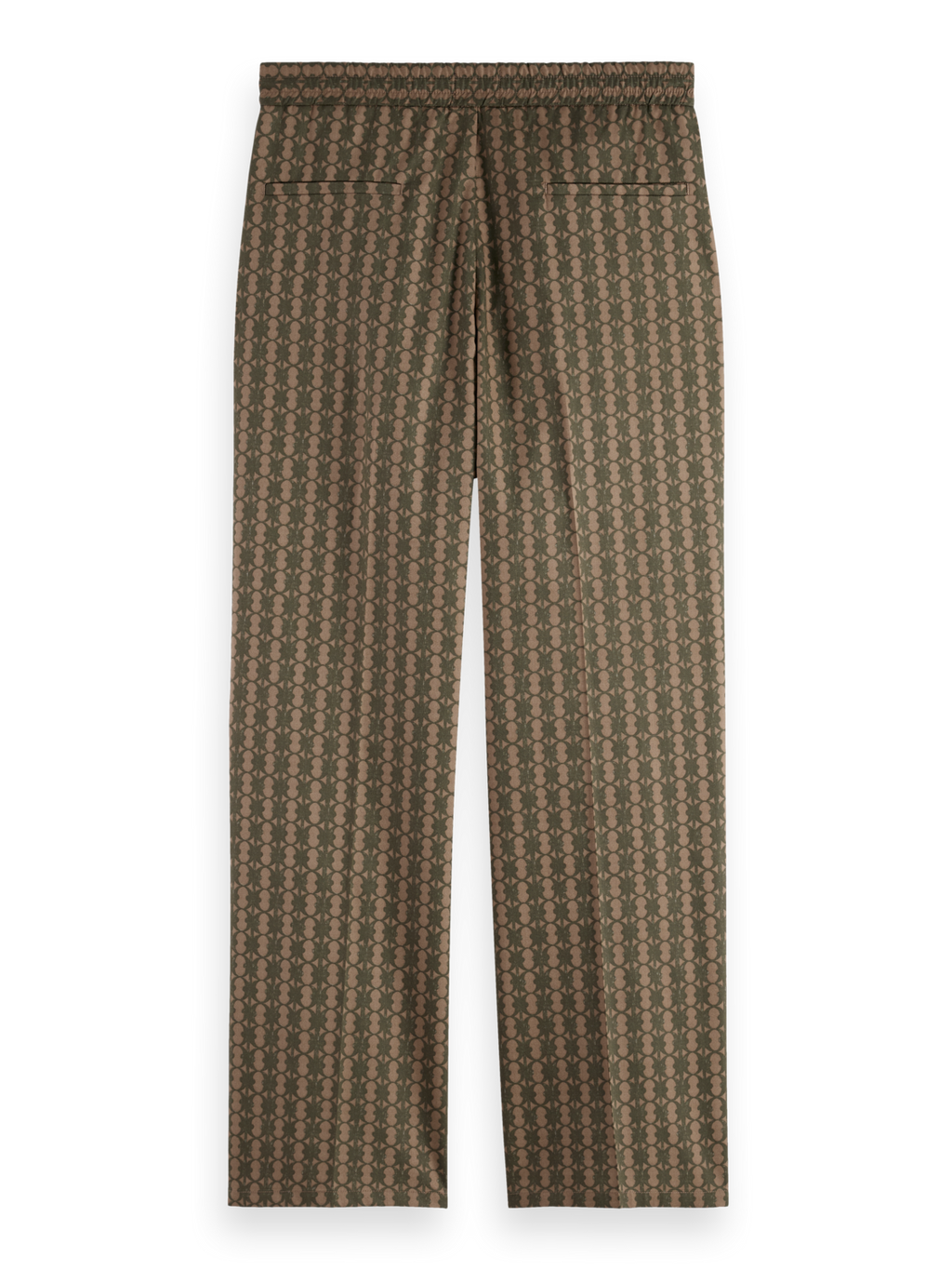 Straight Fit Printed Cotton-Blend Jogger