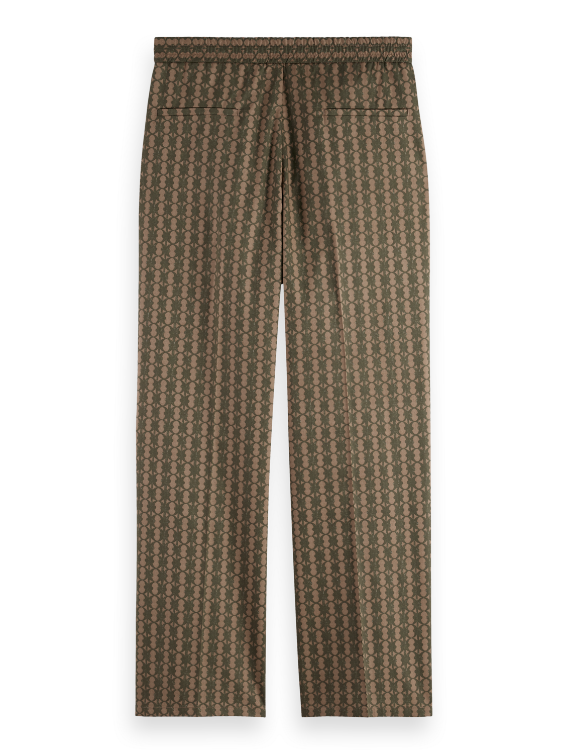 Straight Fit Printed Cotton-Blend Jogger