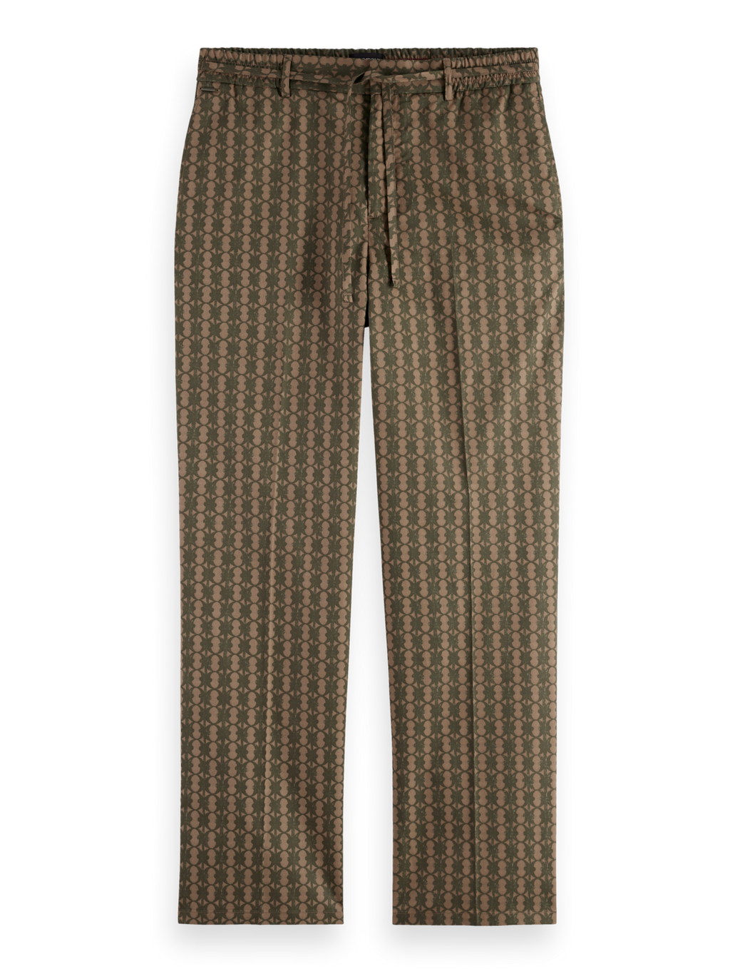 Straight Fit Printed Cotton-Blend Jogger