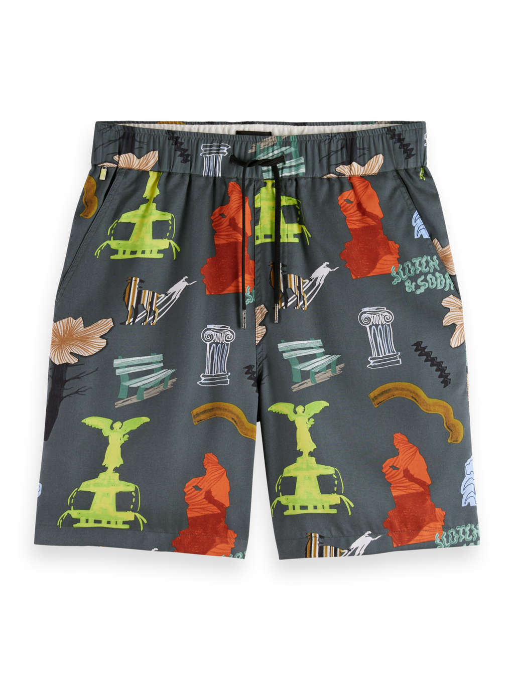 Fave Park Printed Relaxed Fit Bermuda Short