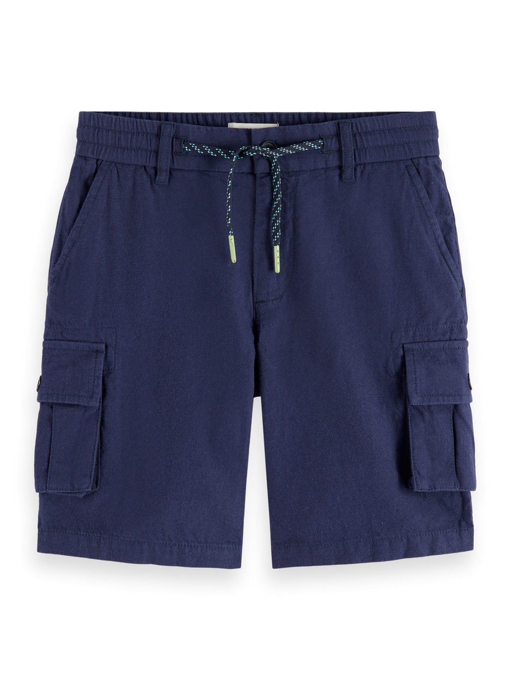 Boys' Garment-Dyed Linen Blend Cargo Short