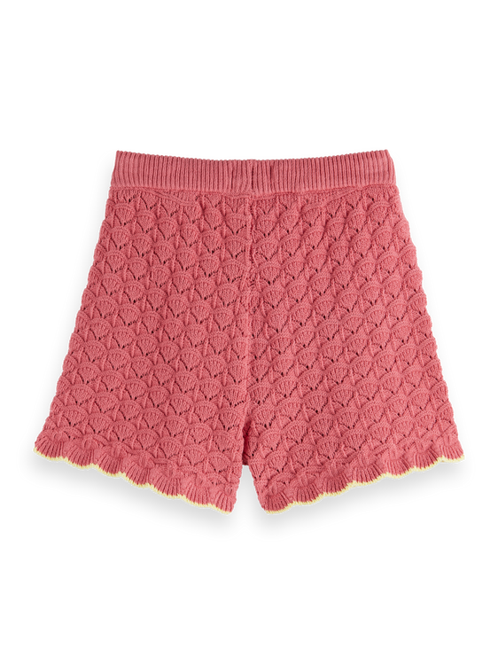 Girls' Scalloped Knit Short