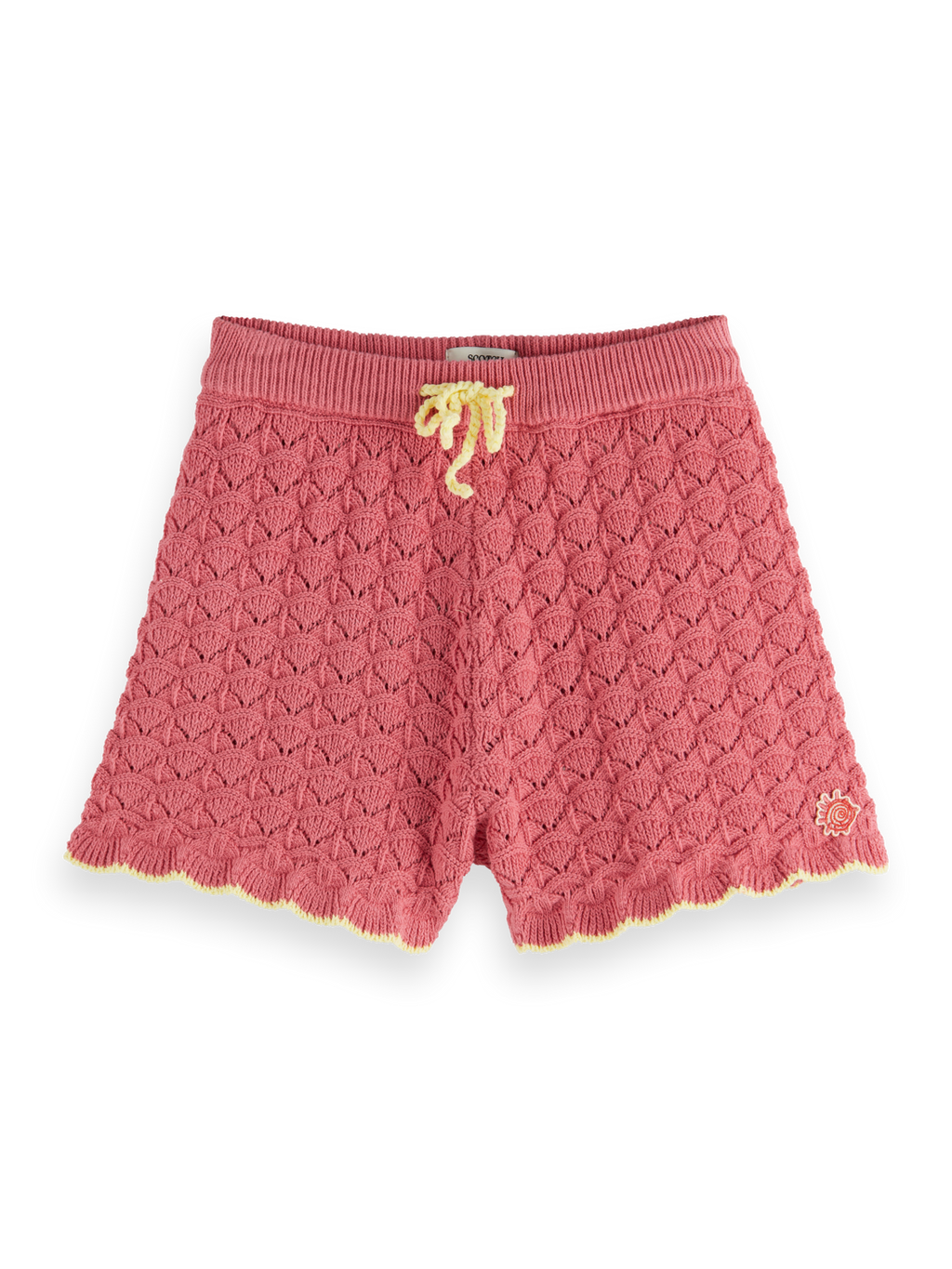 Girls' Scalloped Knit Short
