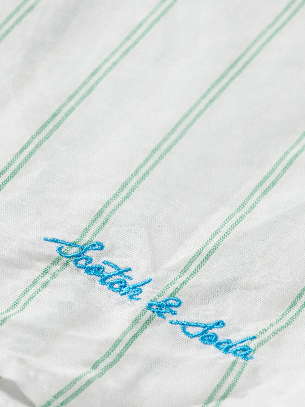 White/Bright Green/Calico Stripe