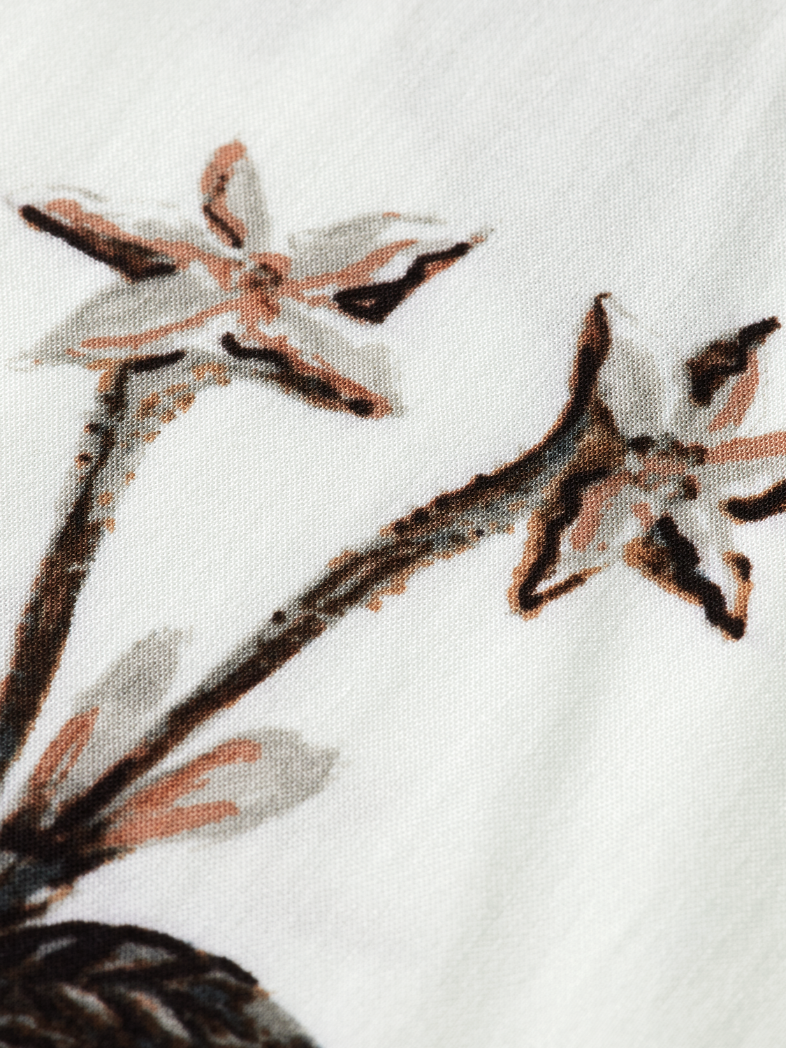 Leaf Printed Regular Fit Short Sleeve Shirt