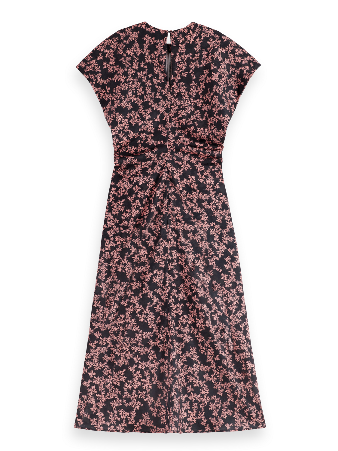 Jacquard Midi Satin Dress