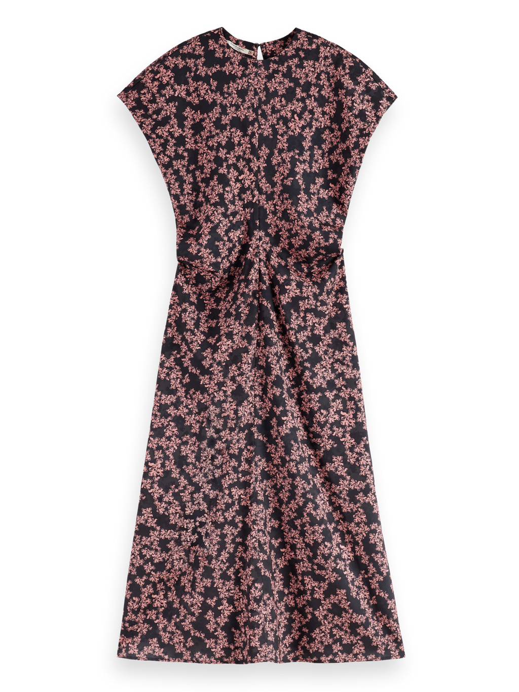 Jacquard Midi Satin Dress